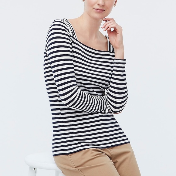 Tops - NWT J.Crew Factory Long Sleeve Striped Tee